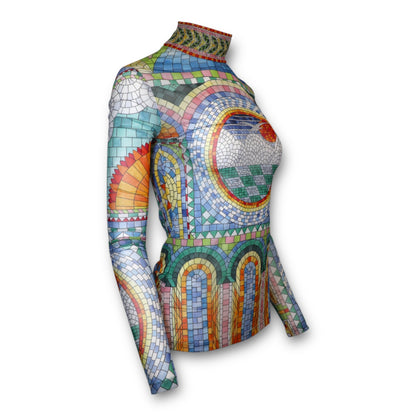 Casablanca Mesh Oberteil gemustert Gr. XS