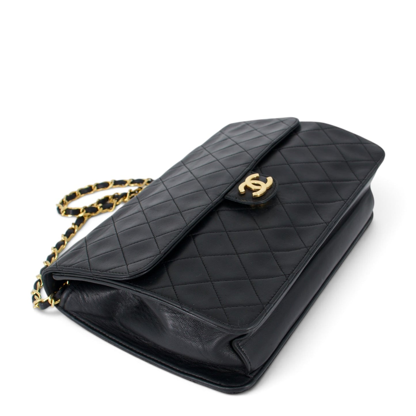 Chanel Matelassé Lammleder schwarz GHW