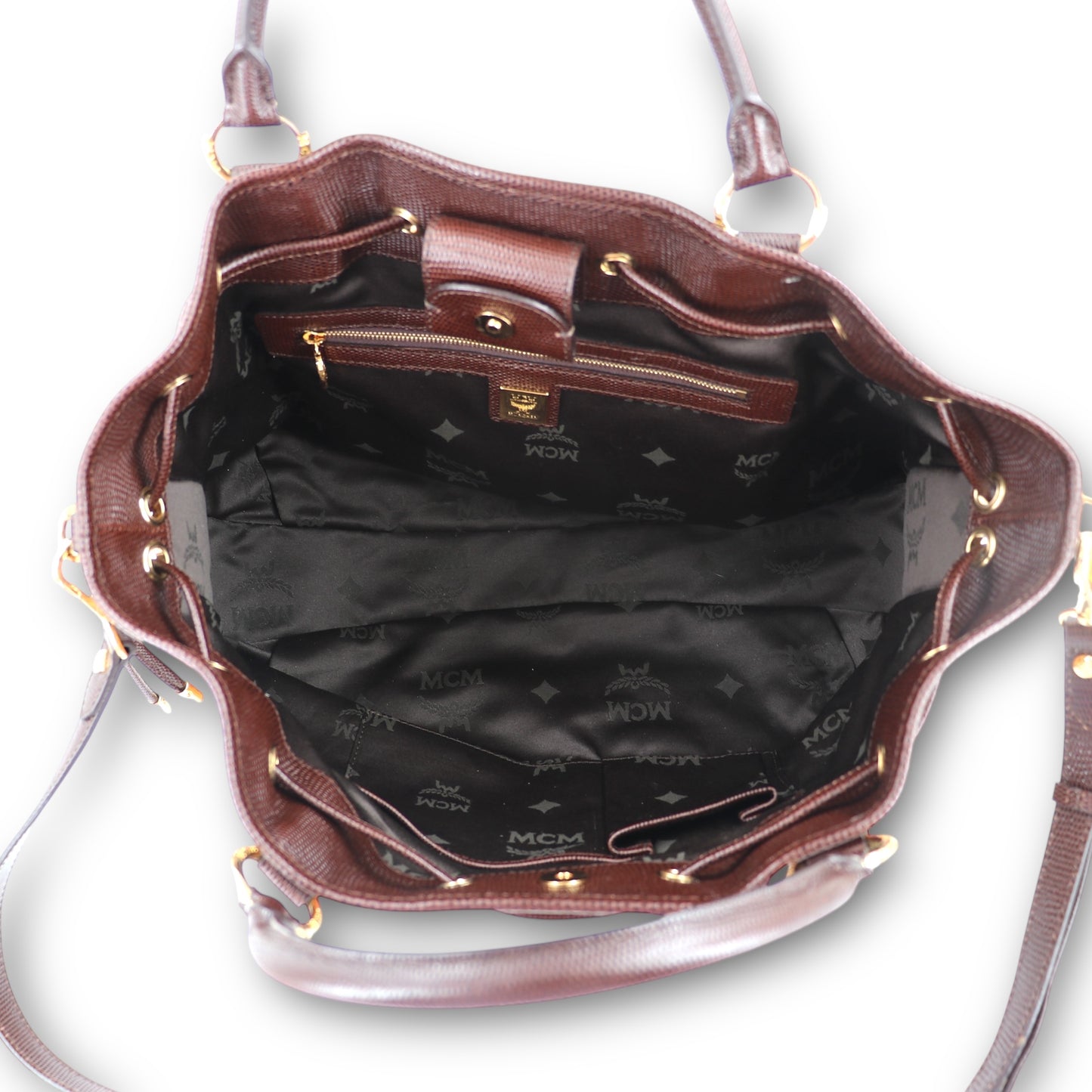 MCM Two-way Visetos braun mit Nieten