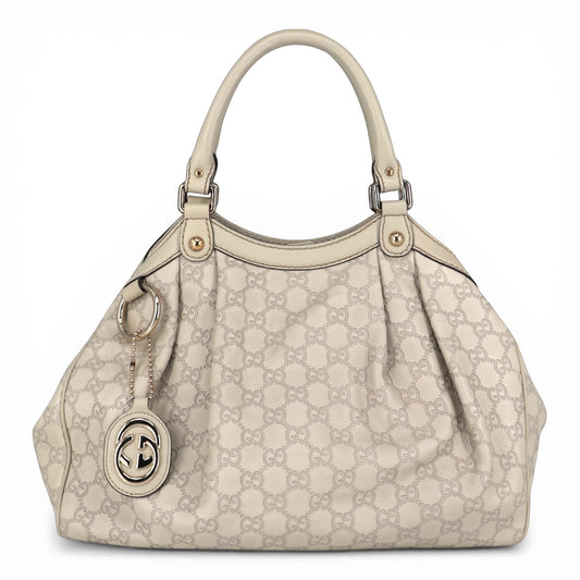 Gucci Sukey Guccissima Leder beige