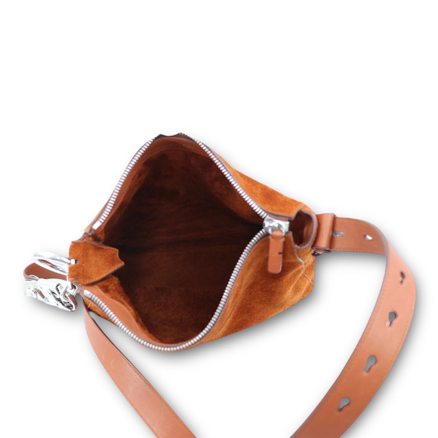 Burberry Small Knight bag Wildleder cognac