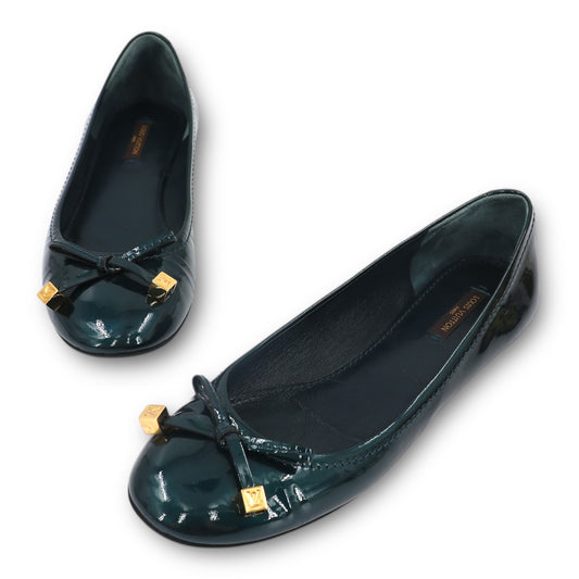 Louis Vuitton Ballerinas Vernis petrol Gr. 37