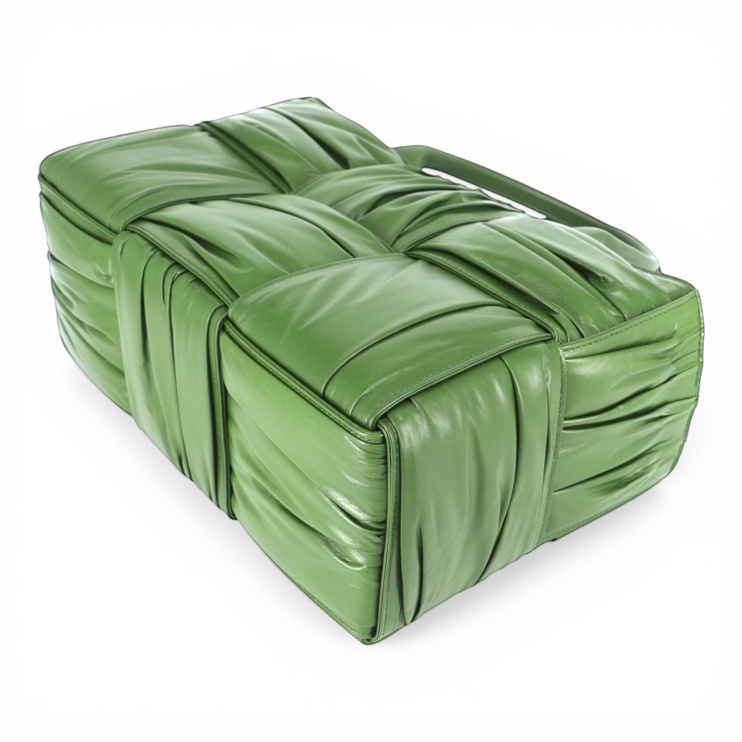 Bottega Veneta Arco small foulard intreccio grün