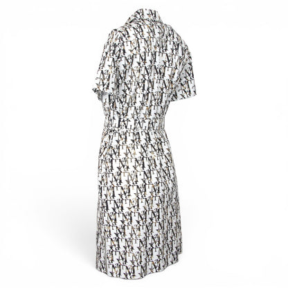 Max Mara Kleid weiss gemustert Gr. 38