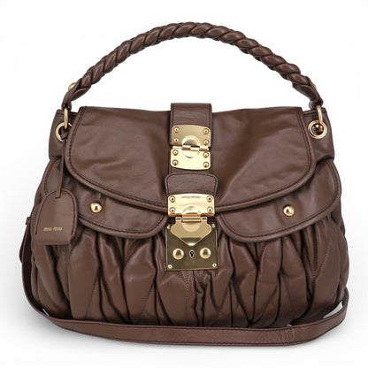 Miu Miu Two-way matelassé braun
