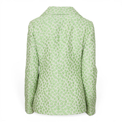 Moschino Blazer crème/grün geblümt Gr. 38