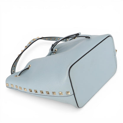 Valentino Rockstud Beuteltasche hellblau