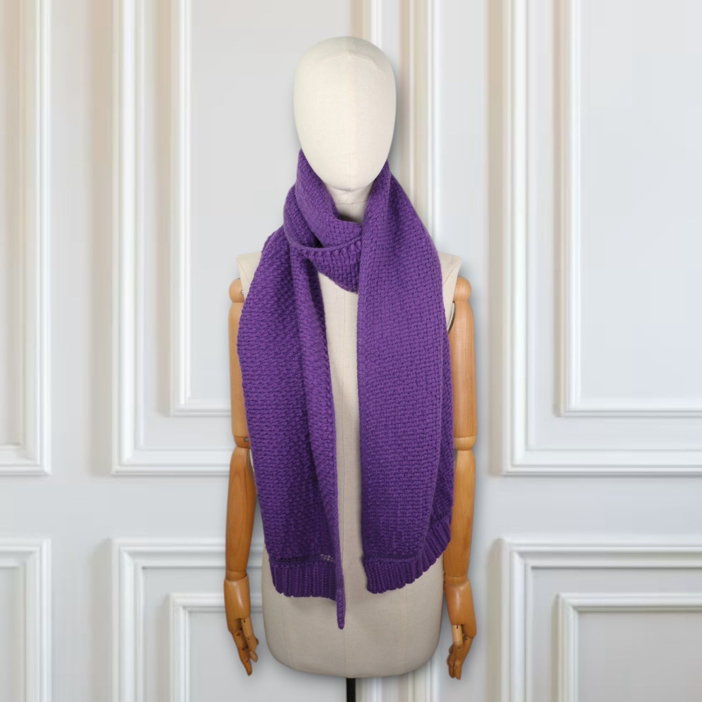 Malo Strickschal Kaschmir lila