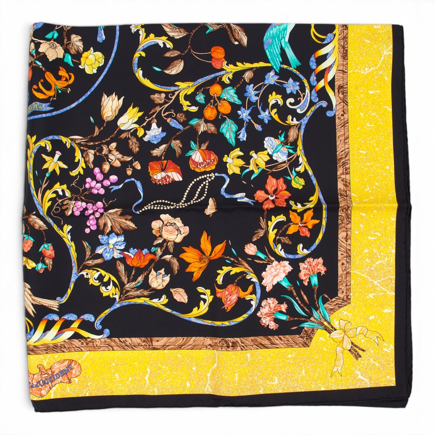 Hermès Carré "Pierres d'Orient et d'Occident" schwarz