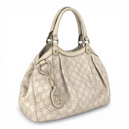 Gucci Sukey Guccissima Leder beige