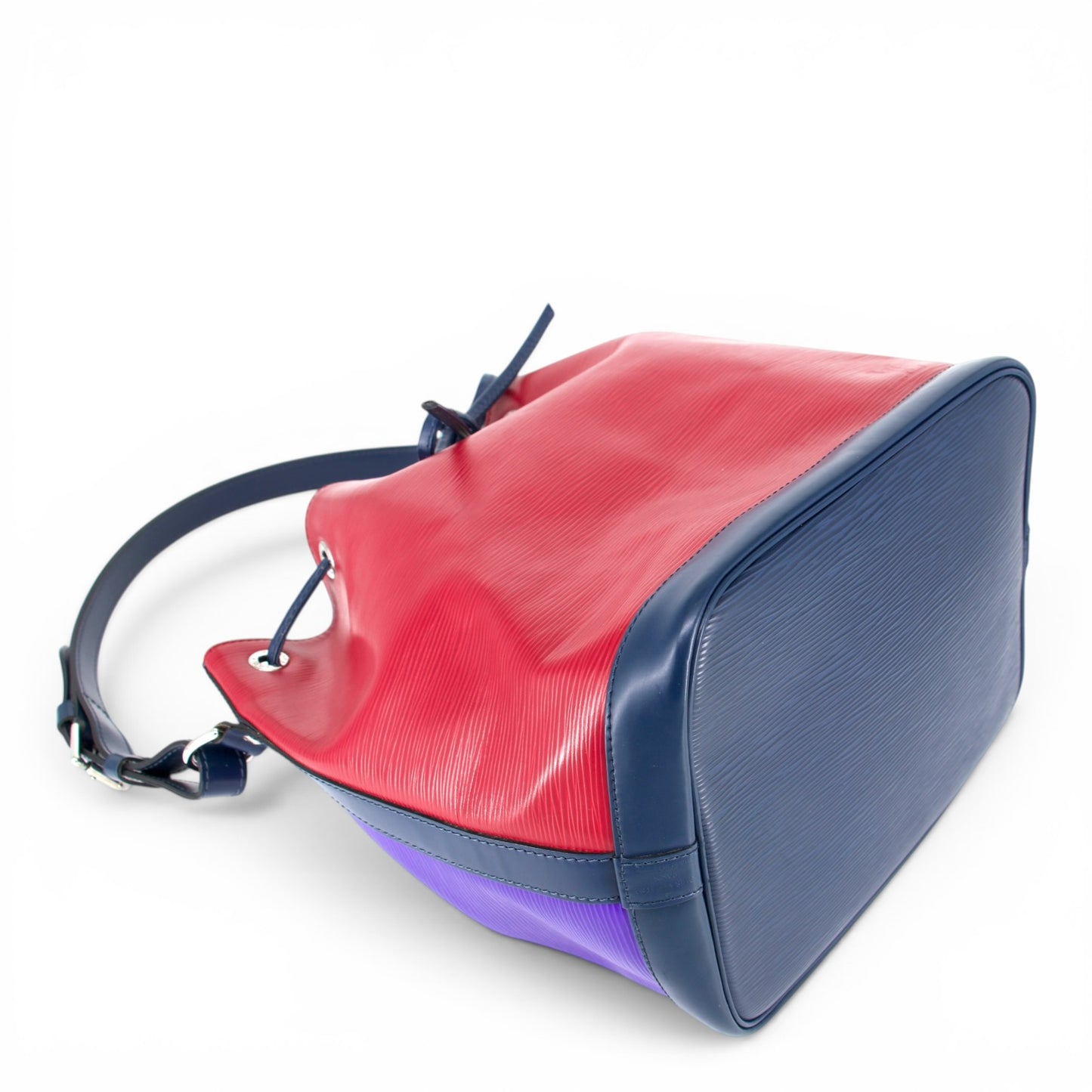 Louis Vuitton Petit Noé epi tricolor Fuchsia/Indigo/Figue