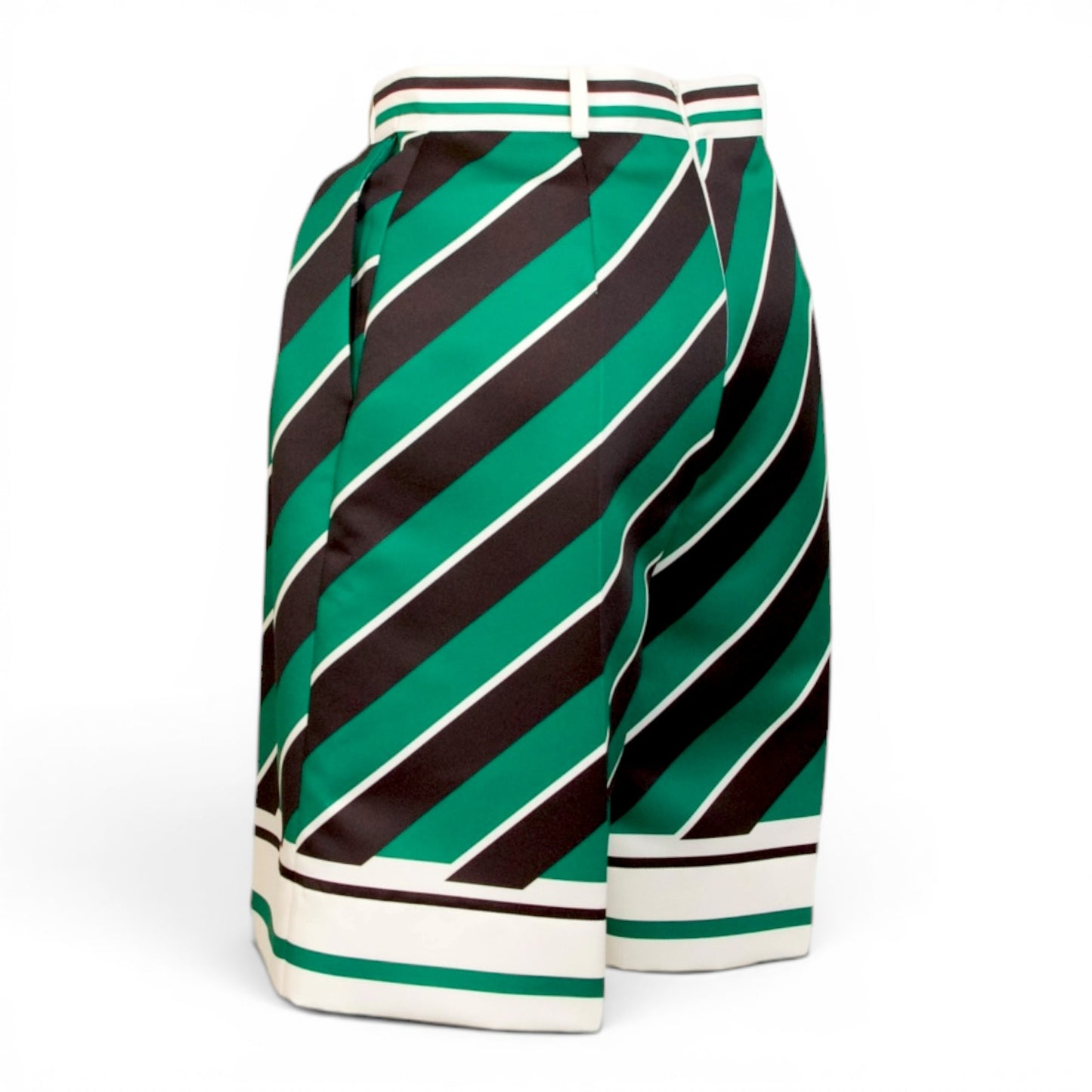 Elisabetta Franchi Shorts grün gestreift Gr. 38