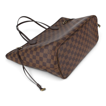 Louis Vuitton Neverfull MM + Pochette Damier ebène