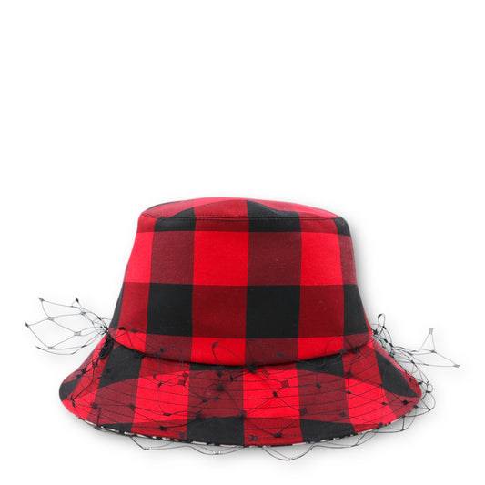 Dior Teddy-D Hut rot kariert Gr. 56