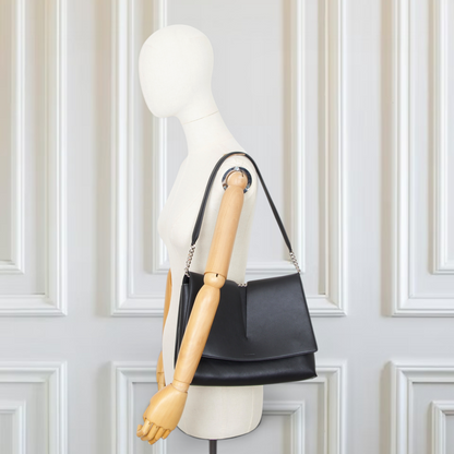 Jil Sander Medium View Schultertasche schwarz