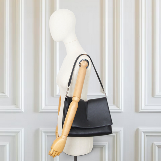 Jil Sander Medium View Schultertasche schwarz