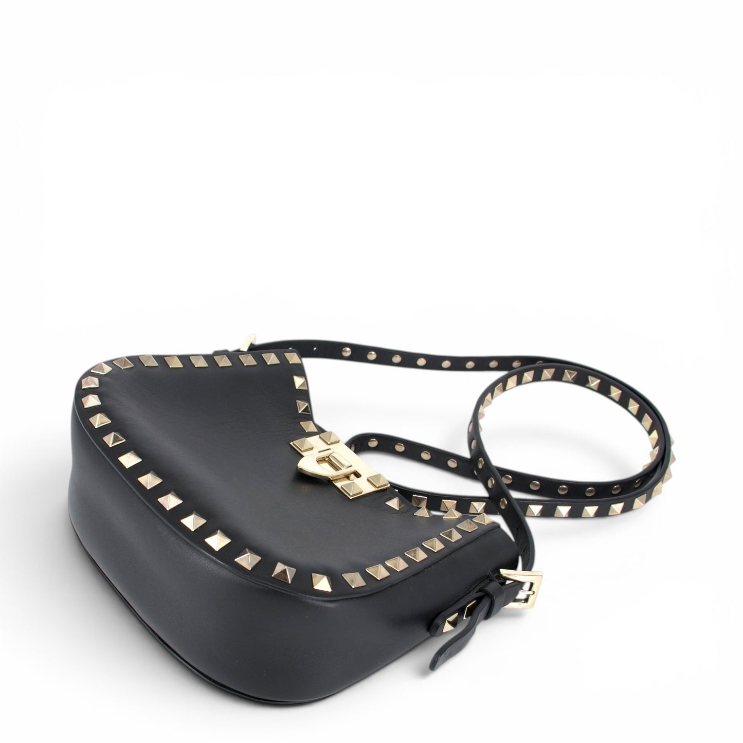 Valentino Rockstud Umhängetasche schwarz