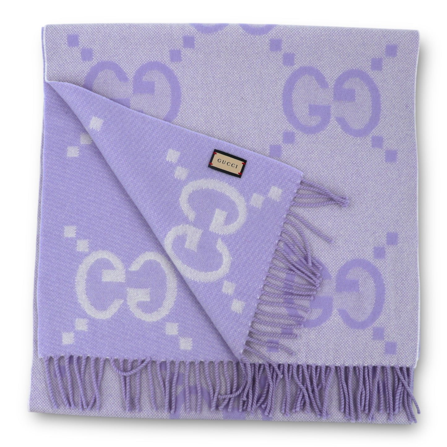 Gucci Schal reversible lavendel/lila