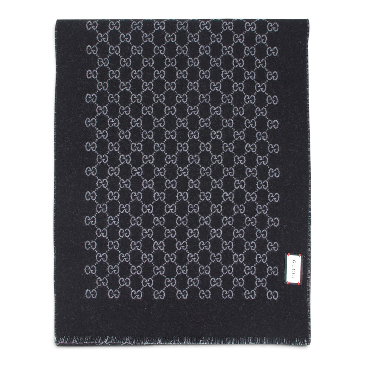 Gucci Wendeschal GG Wolle grau/schwarz