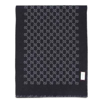 Gucci Wendeschal GG Wolle grau/schwarz