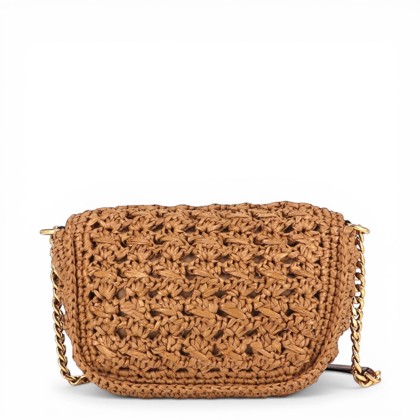 Etro Pegaso small raffia Umhängetasche