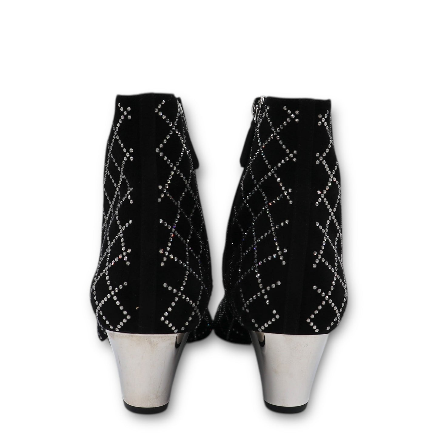 Chanel Stiefeletten schwarz mit Strass Gr. 37.5