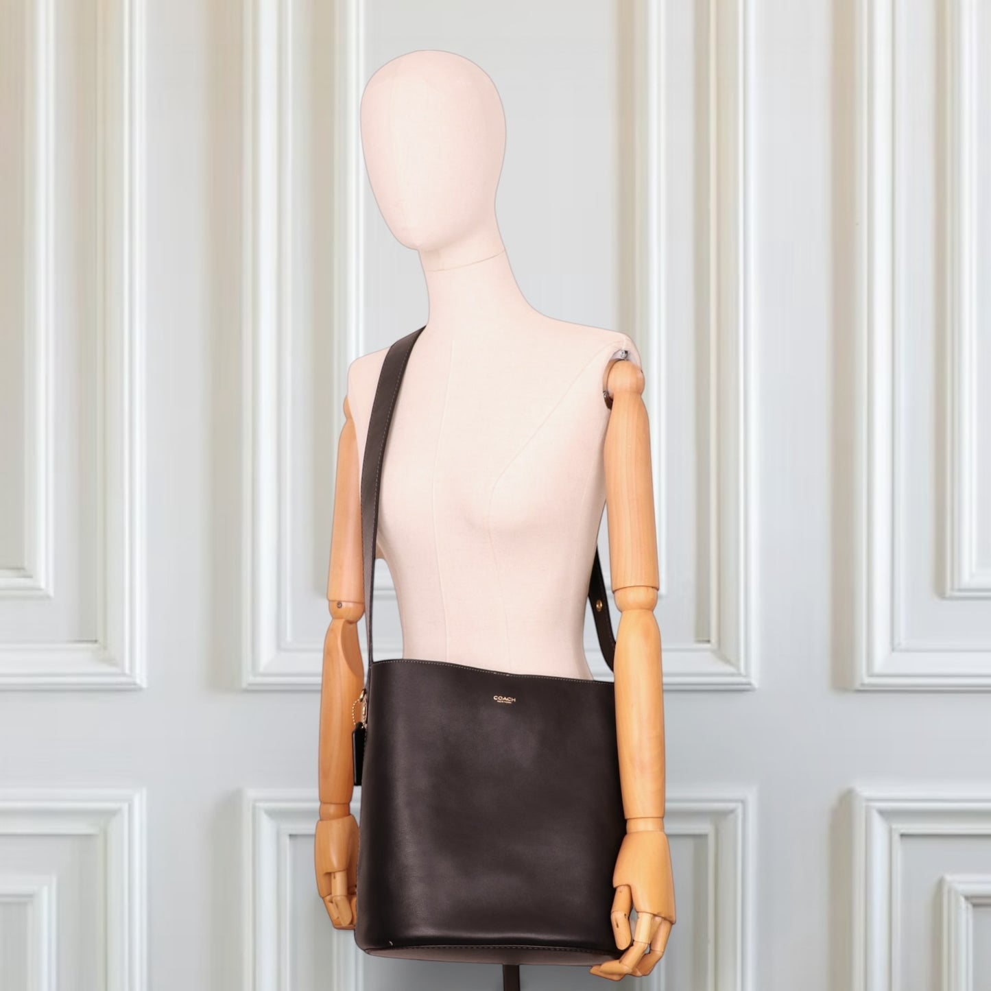 Coach Bleecker Schultertasche schwarz