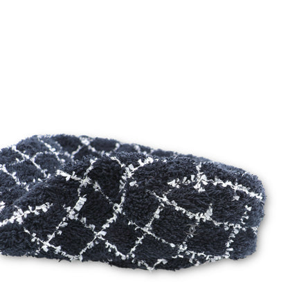 Chanel Beret Tweed marine/weiss Gr. S