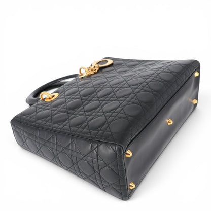 Dior Lady Dior Large schwarz GHW