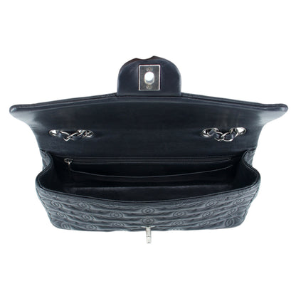 Chanel CC stitch single flap schwarz