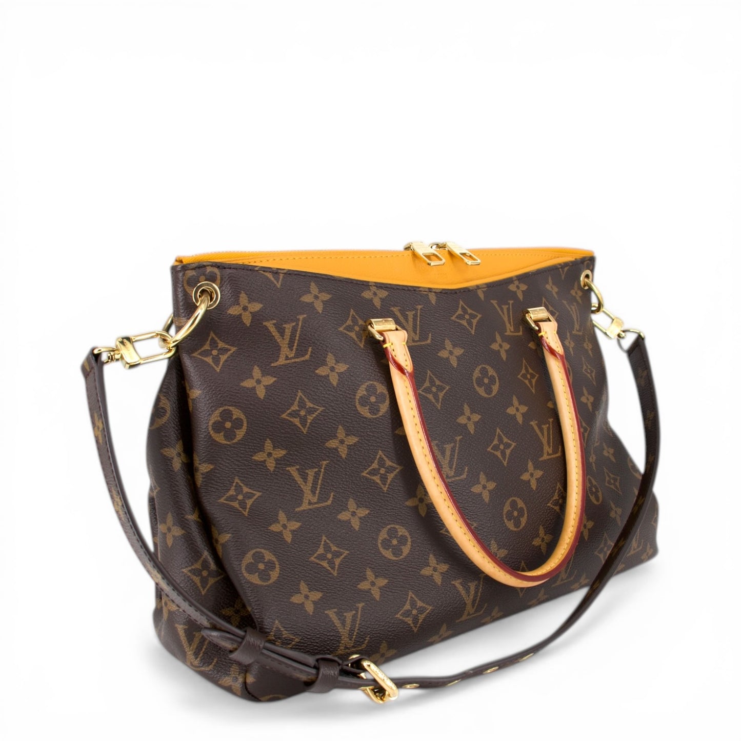 Louis Vuitton Pallas MM Monogram safran