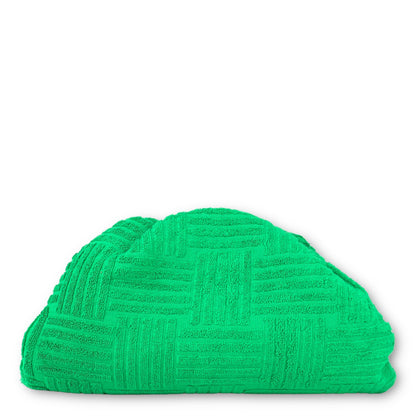 Bottega Veneta Pouch Intreccio Terry  "Grass"