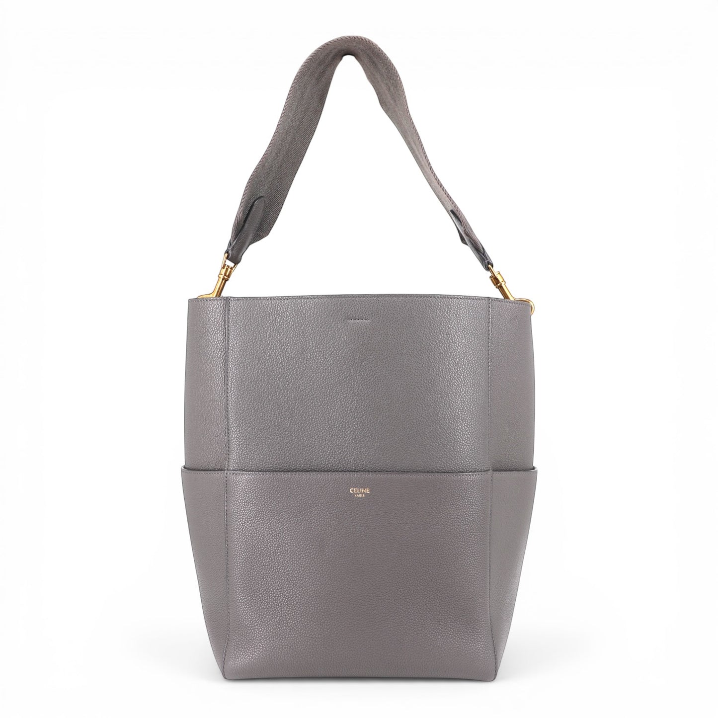 Celine Seau sangle Beuteltasche grau