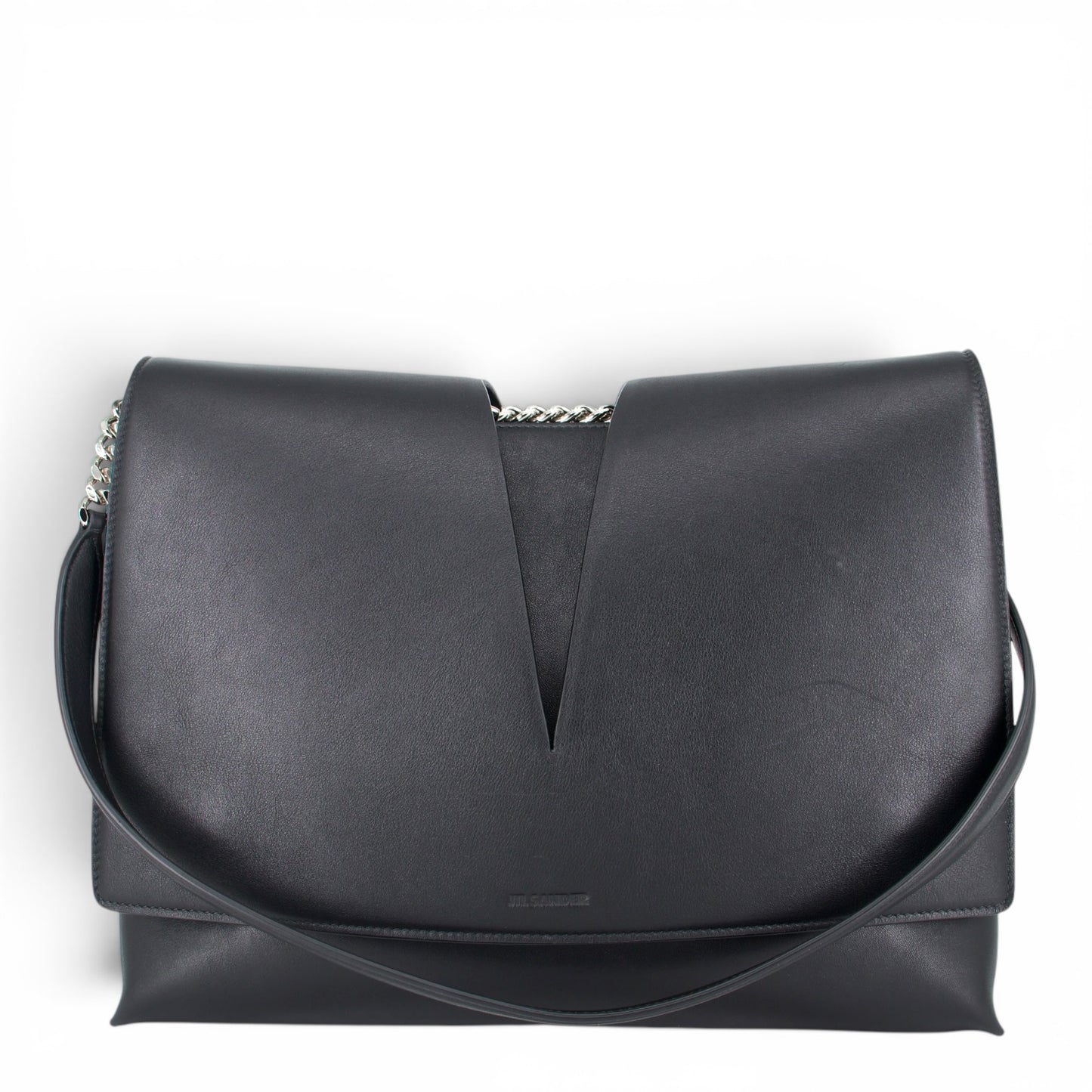 Jil Sander Medium View Schultertasche schwarz