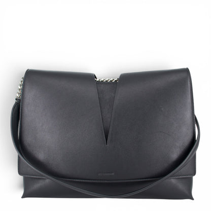 Jil Sander Medium View Schultertasche schwarz