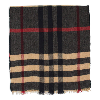 Burberry Schal Check Wolle braun