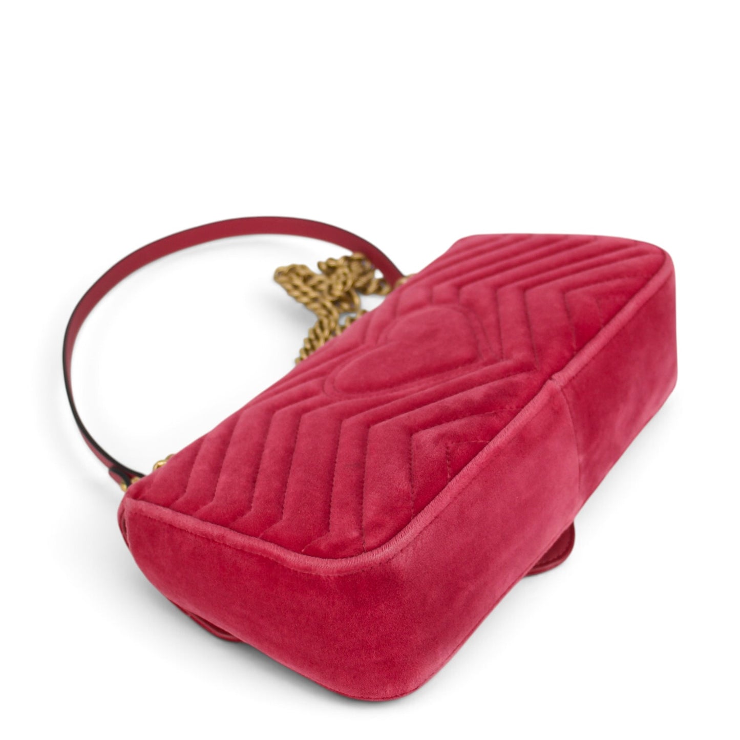 Gucci GG Marmont Samt raspberry