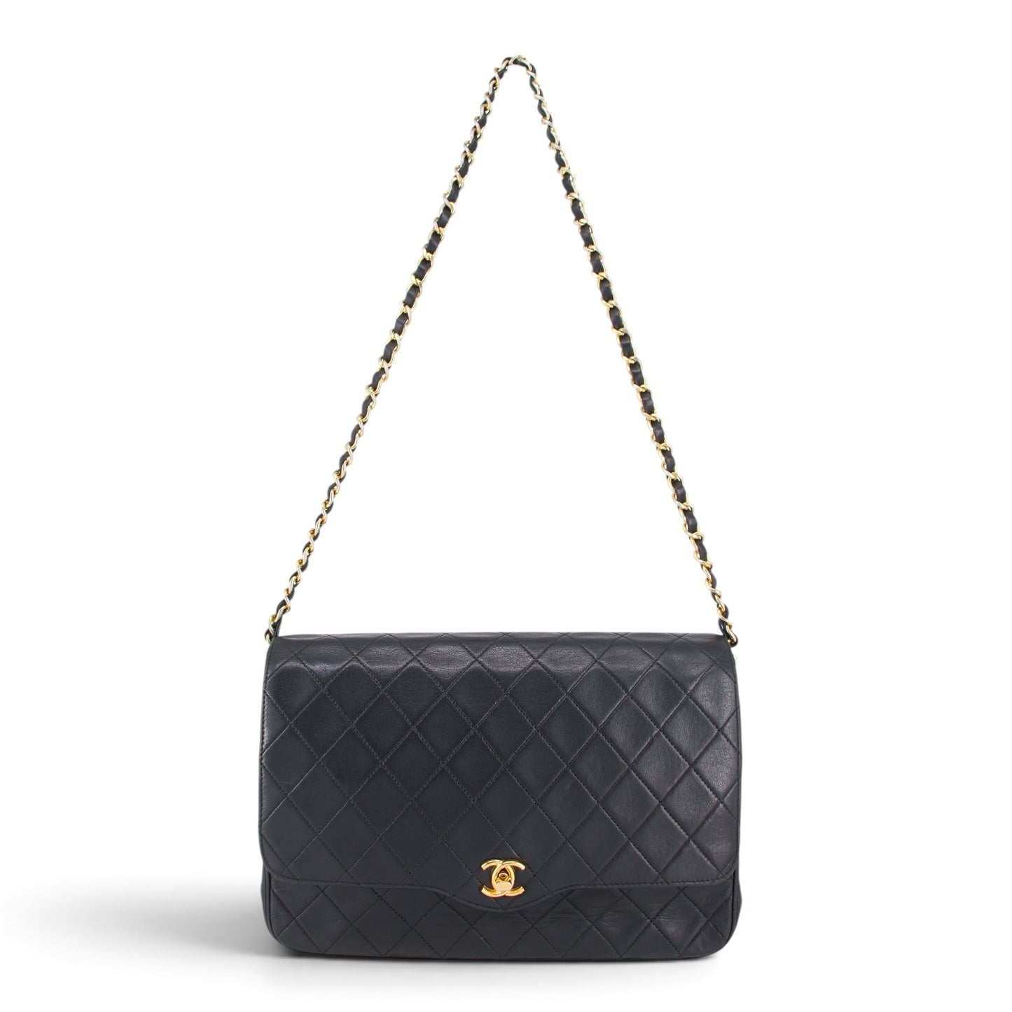 Chanel Matelassé Lammleder schwarz