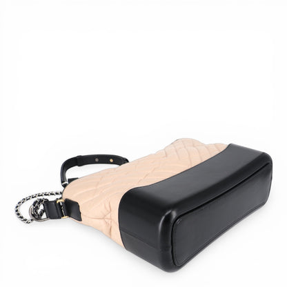 Chanel Gabrielle large beige/schwarz