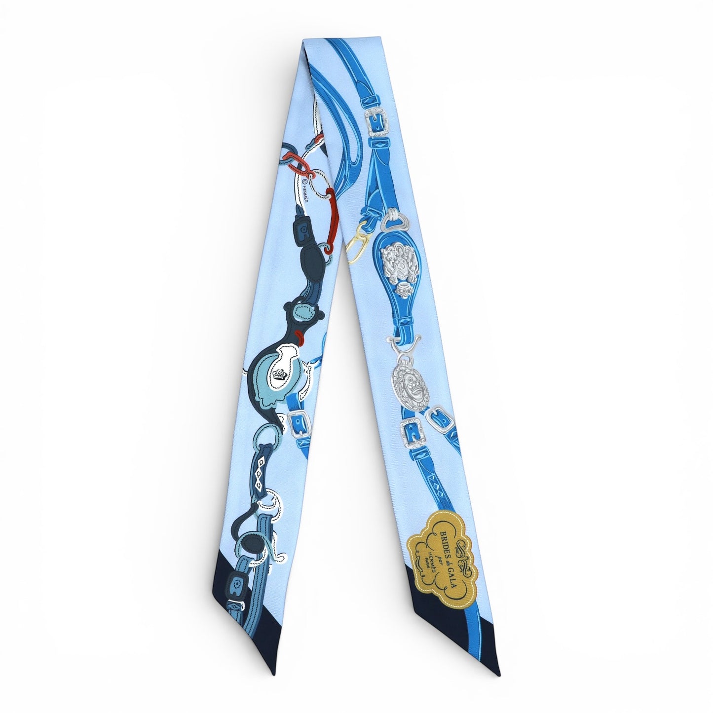 Hermès Twilly "Brides de Gala" blau