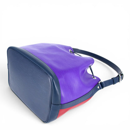 Louis Vuitton Petit Noé epi tricolor Fuchsia/Indigo/Figue