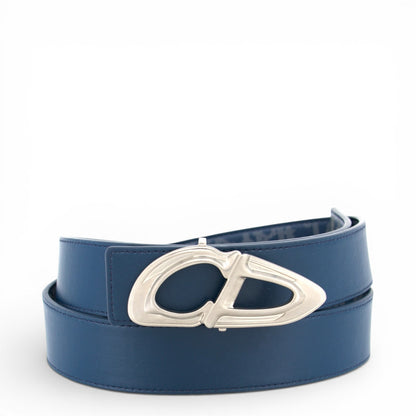 Dior Oblique Galaxy Wendegürtel blau Gr. 105