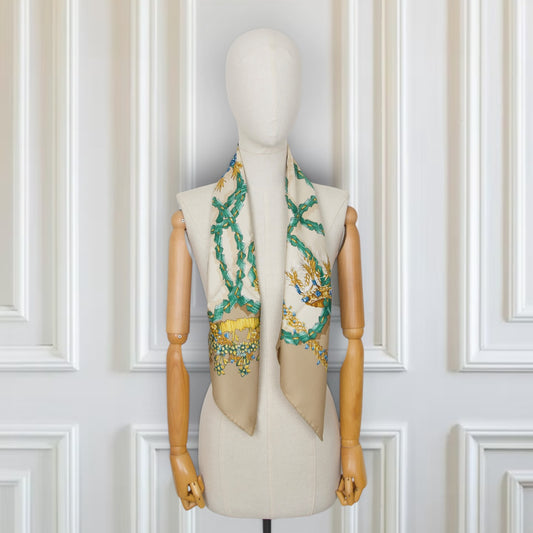 Hermès Carré "Le sacre du Printemps" beige