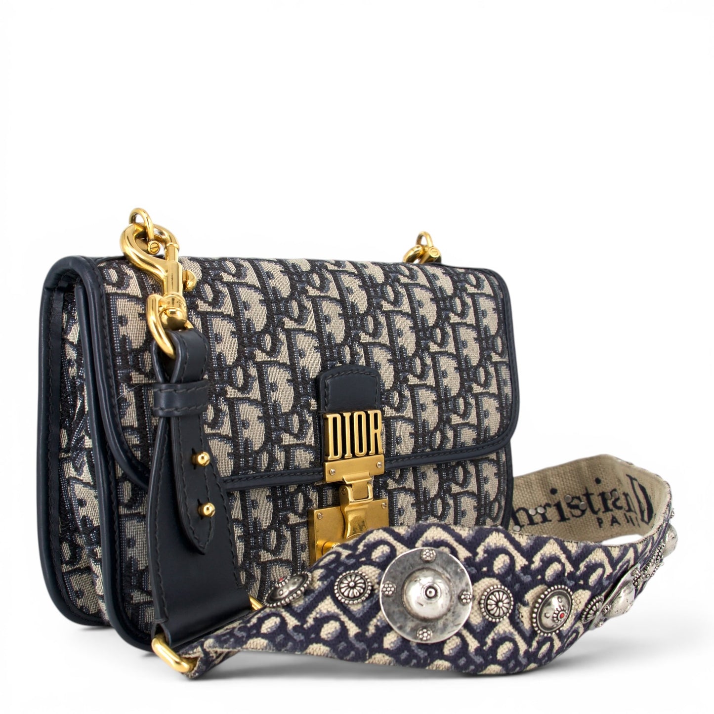Dior Addict flap oblique blau