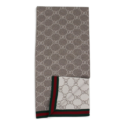 Gucci Wendeschal Wolle GG taupe/crème