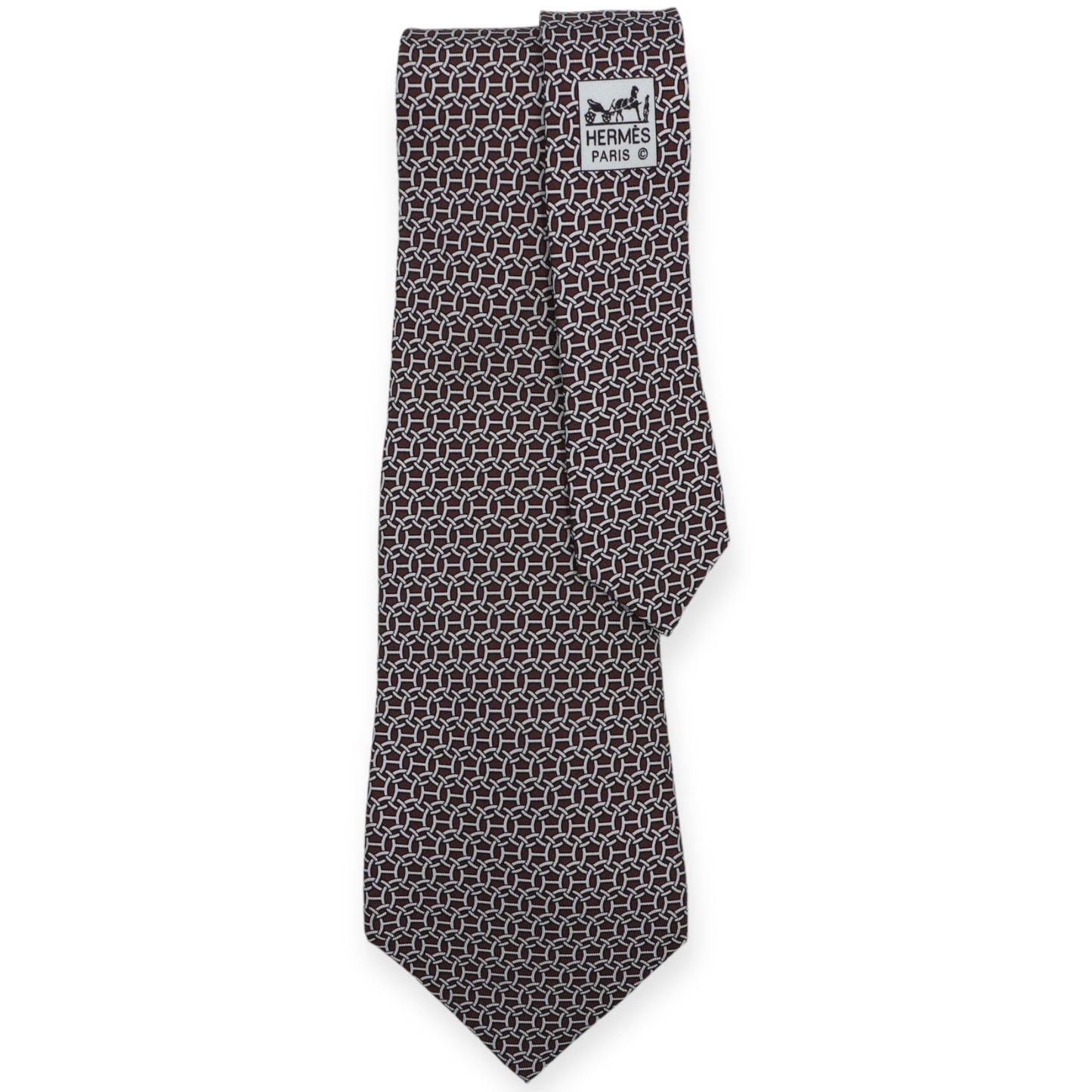 Hermès Krawatte braun
