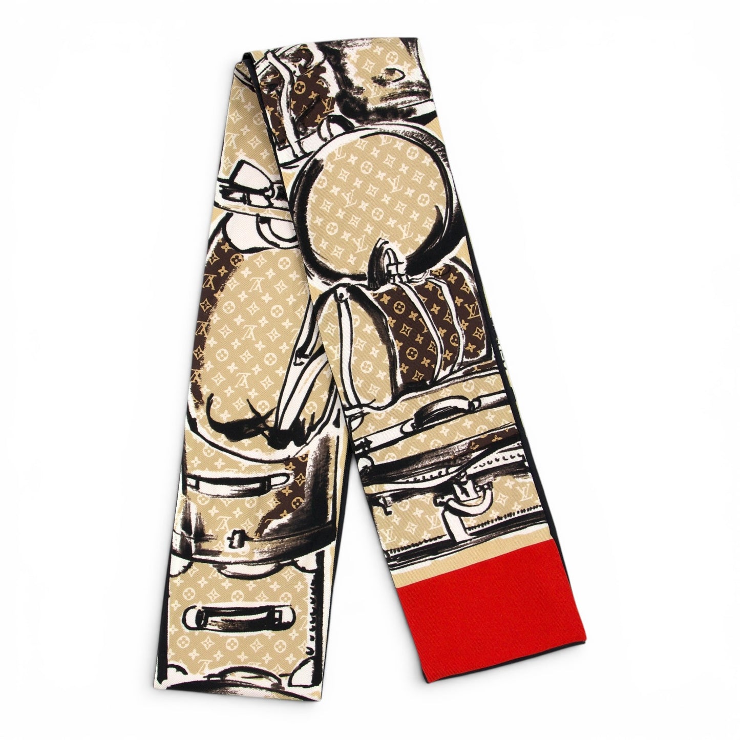 Louis Vuitton Bandeau Trunks beige/rot