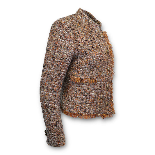 Tagliatore Boucléjacke Ocker meliert Gr. 38