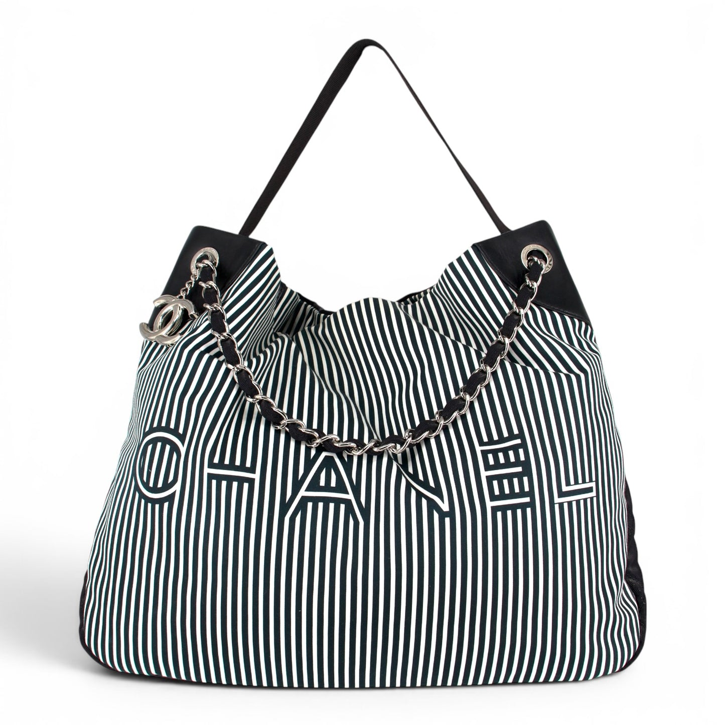 Chanel Two-way Tasche gestreift