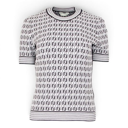 Fendi Kurzarm schwarz/weiss IT 40 DE 36